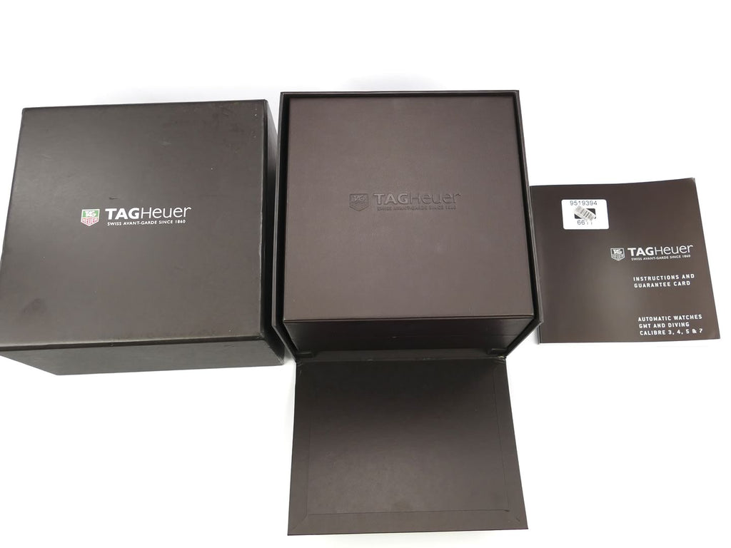 TAG Heuer Aquaracer Calibre 5 WAK2120.BB0835 brown box set and instructions