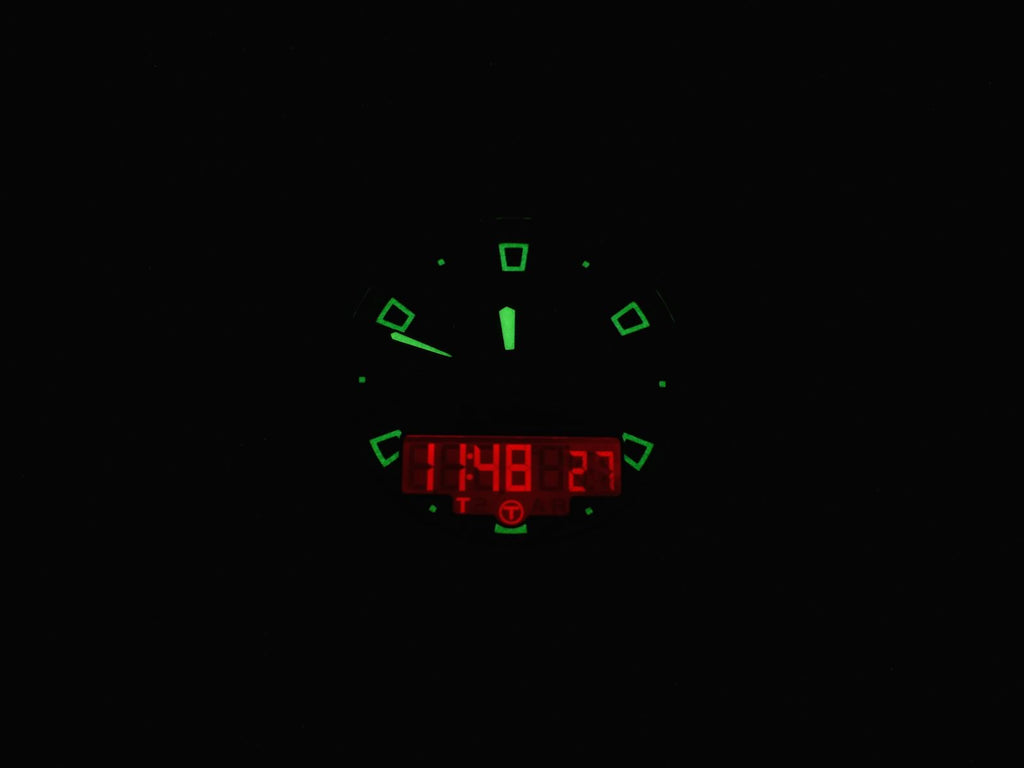 Tissot T-Touch II T047.420.11.051.00 night time luminosity and backlight