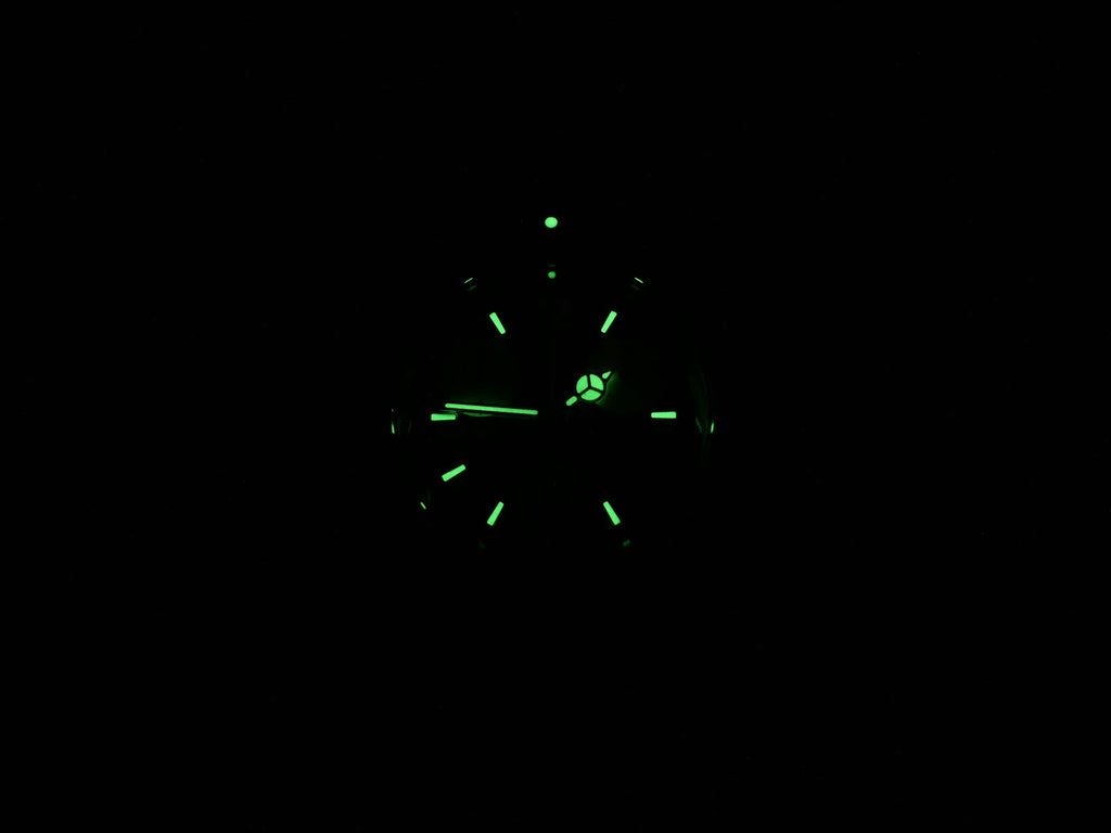 TAG Heuer 2000 Chronograph Black CK1110-0 night time luminosity