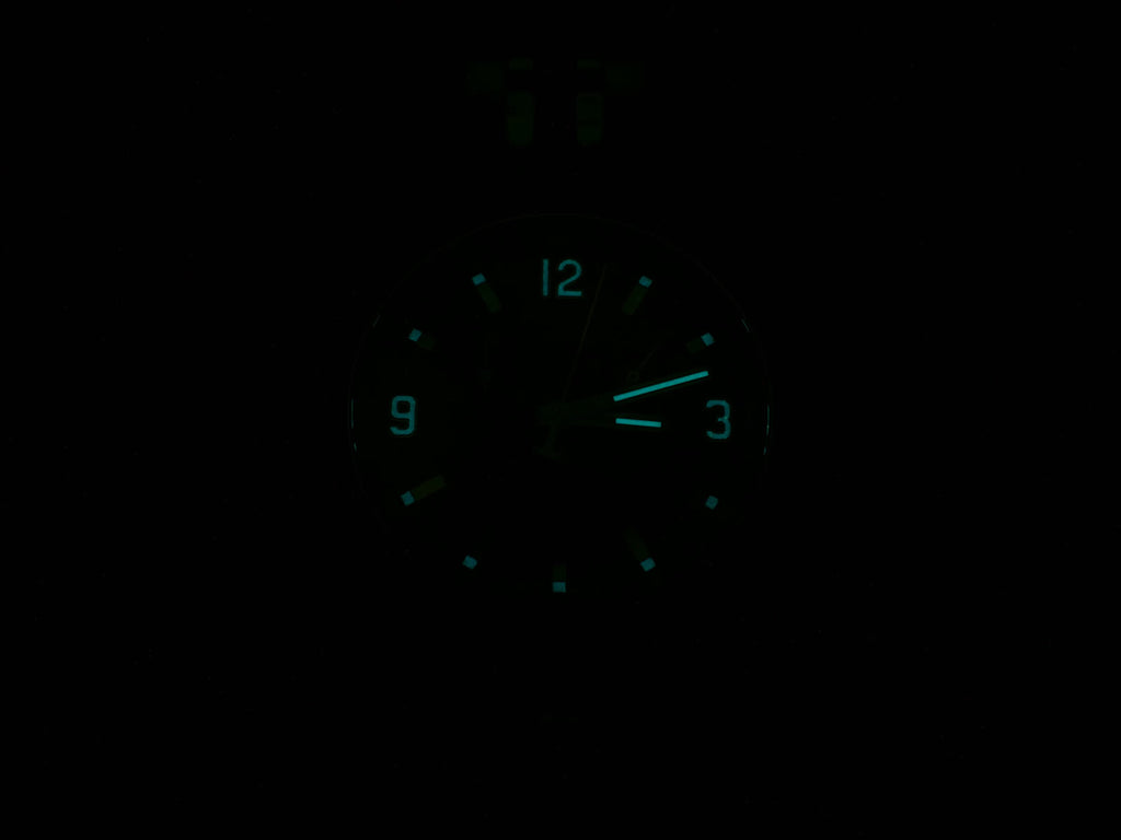 Tissot T-Sport PRC200 Blue Chronograph T055417A night time luminosity