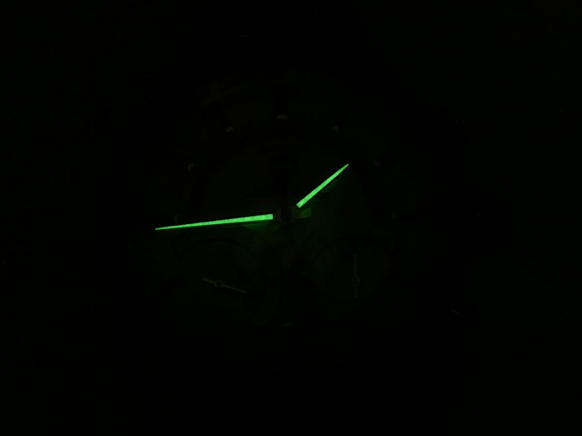 TAG Heuer Carrera Calibre S Laptimer Retrograde CV7A11.BA0795 luminous hands