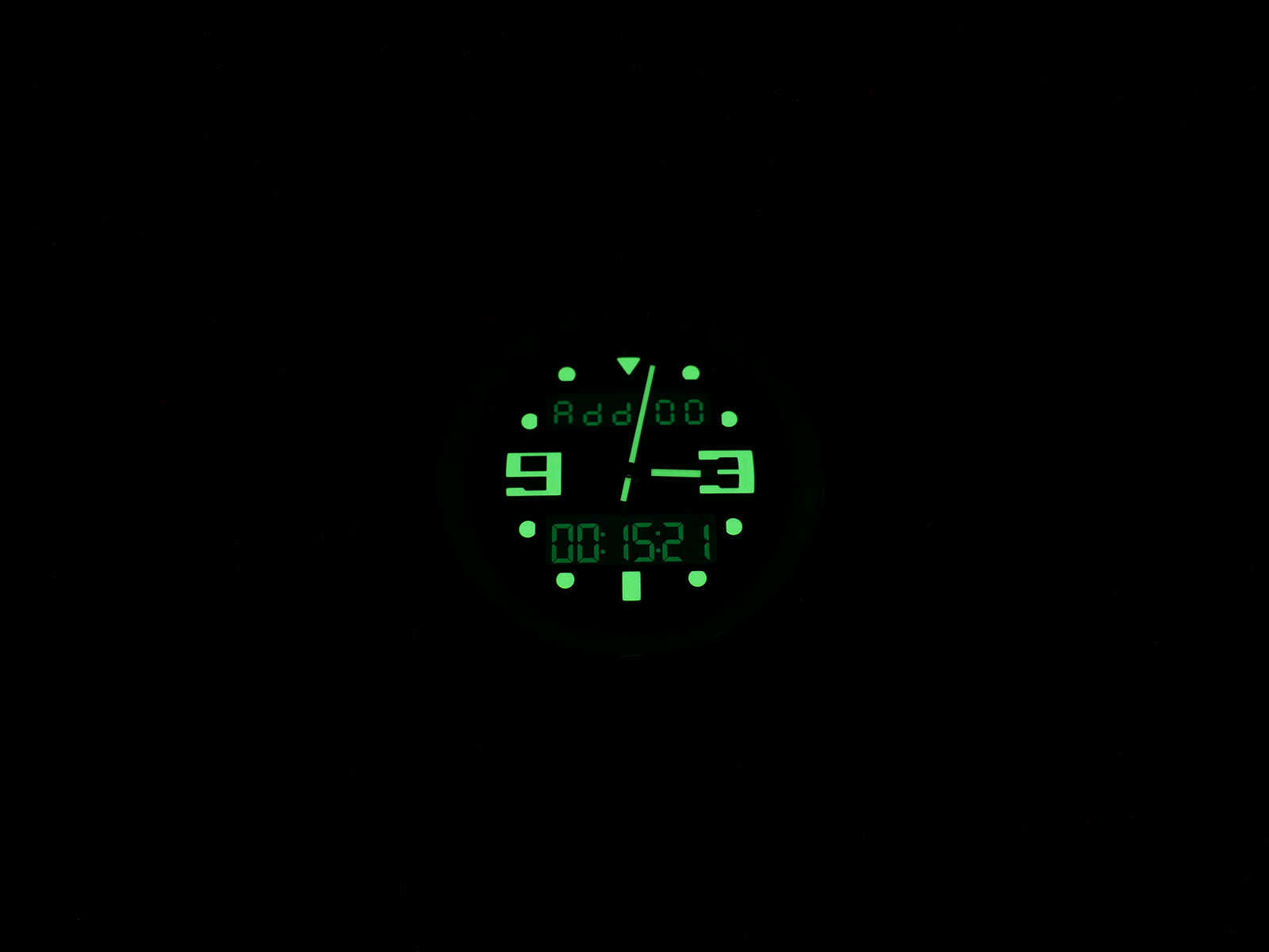 Breitling Chronospace A78365 night time luminosity and backlight