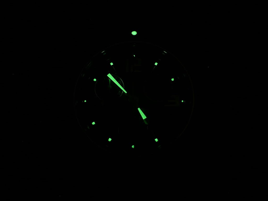 TAG Heuer Link Chronograph Blue Dial CT1110.BA0550 night time luminosity