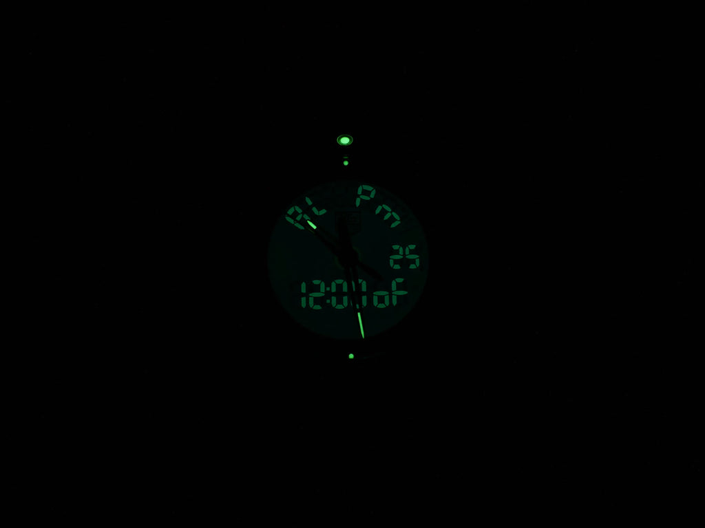 TAG Heuer Kirium F1 CL111A night time hand luminosity and Back Light