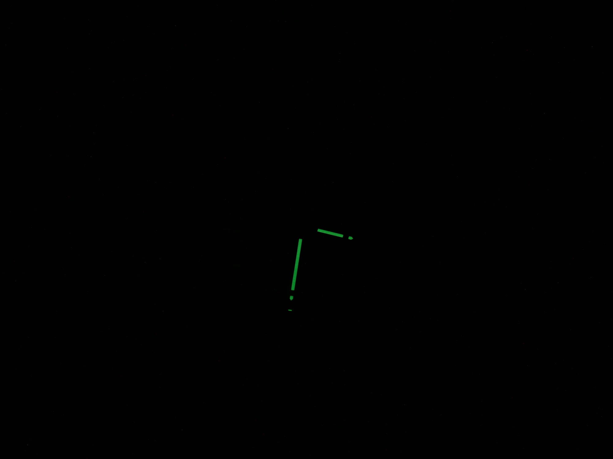TAG Heuer Carrera Chronograph CV2A81 night time luminosity to hands