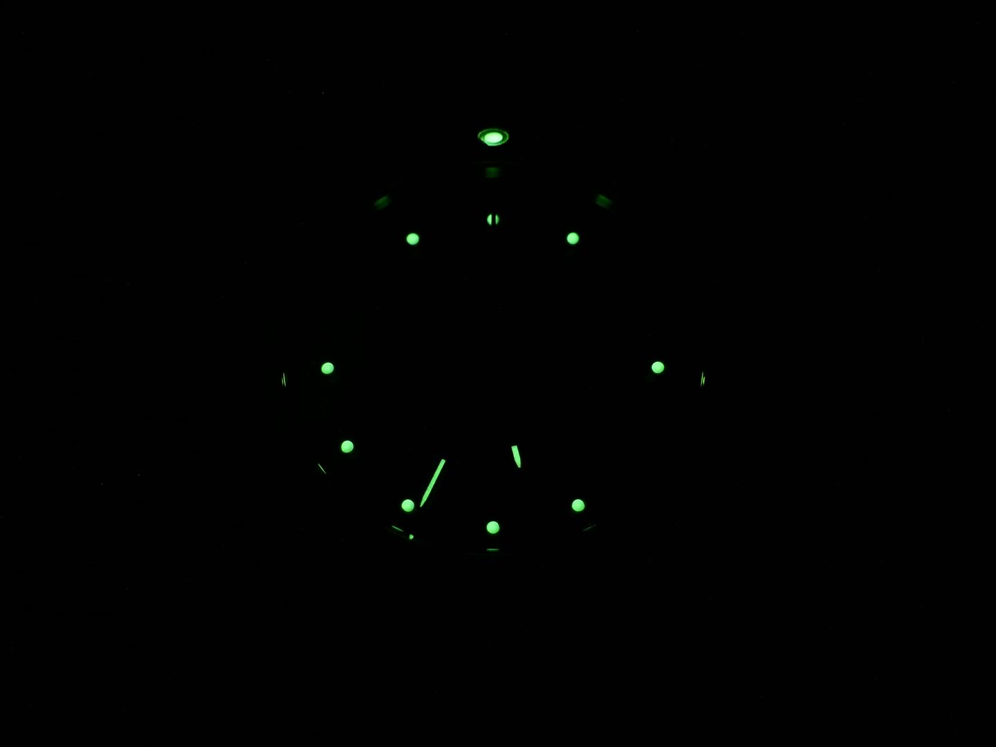 TAG Heuer Kirium Chronograph Black Dial CL1110-0 with night time luminosity
