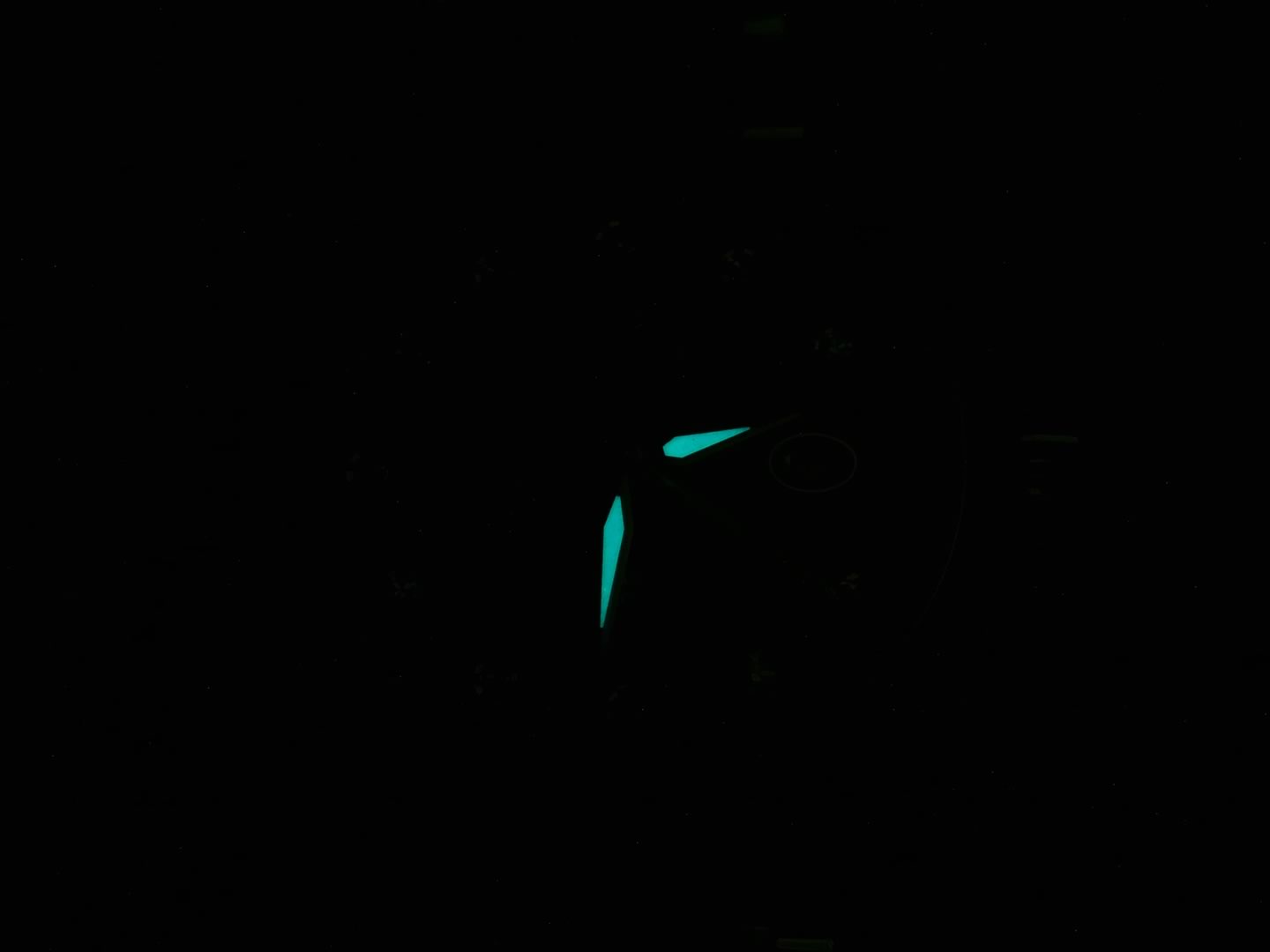 Omega De Ville Ladymatic Black Co-Axial Chronometer 425.30.34.20.51.001 night time hand blue luminosity