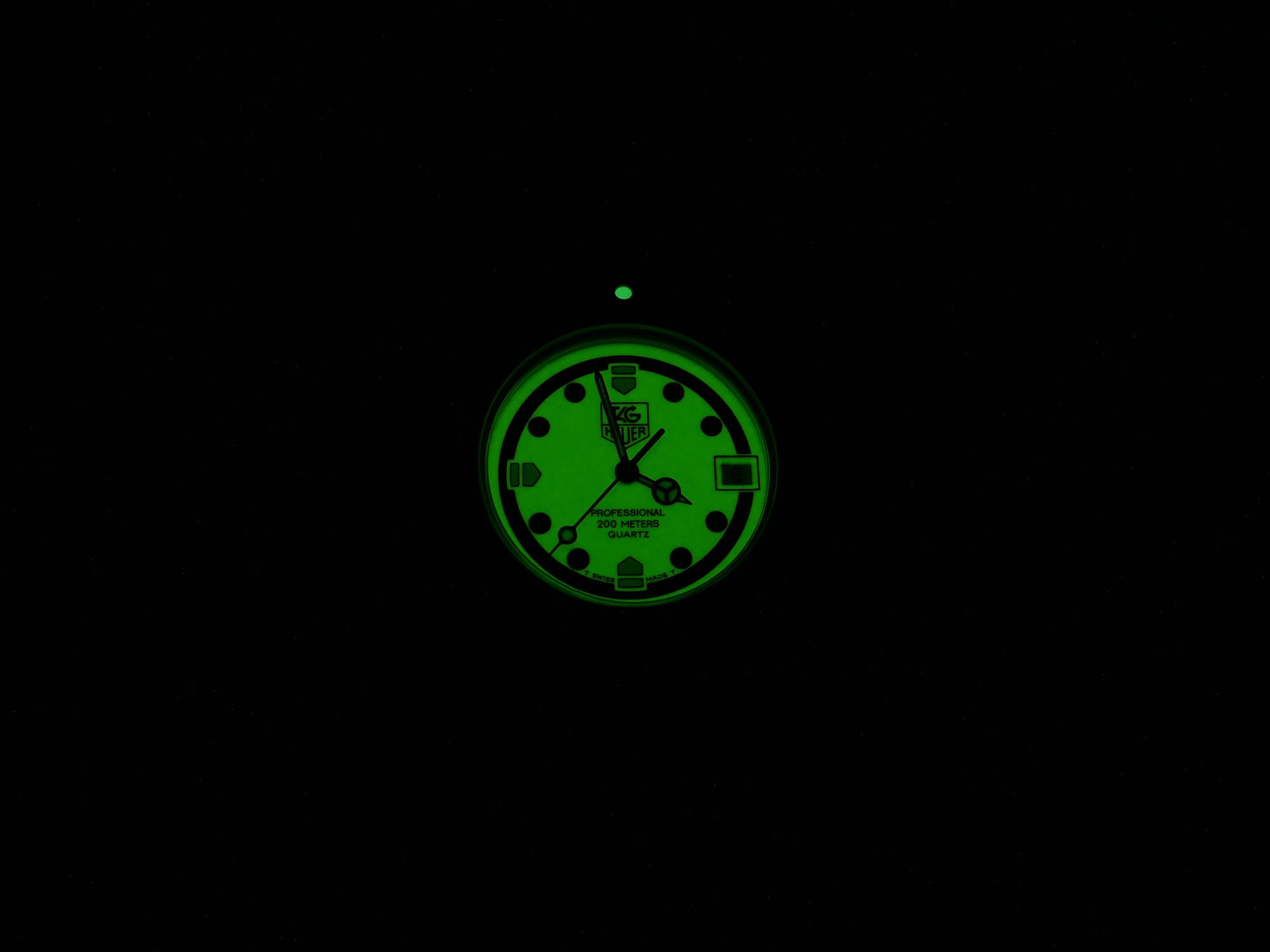TAG Heuer Formula 1 WA1211 Night Time Luminous dial