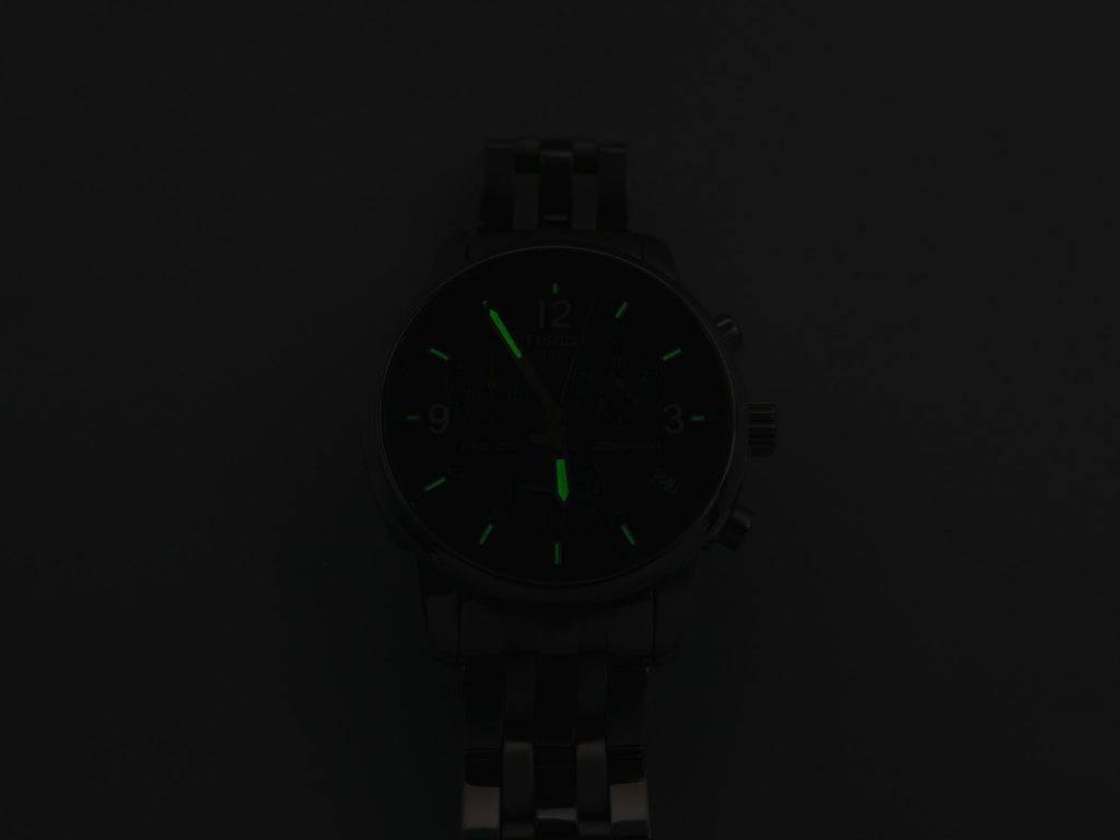 Tissot T-Sport PRC200 night time luminosity