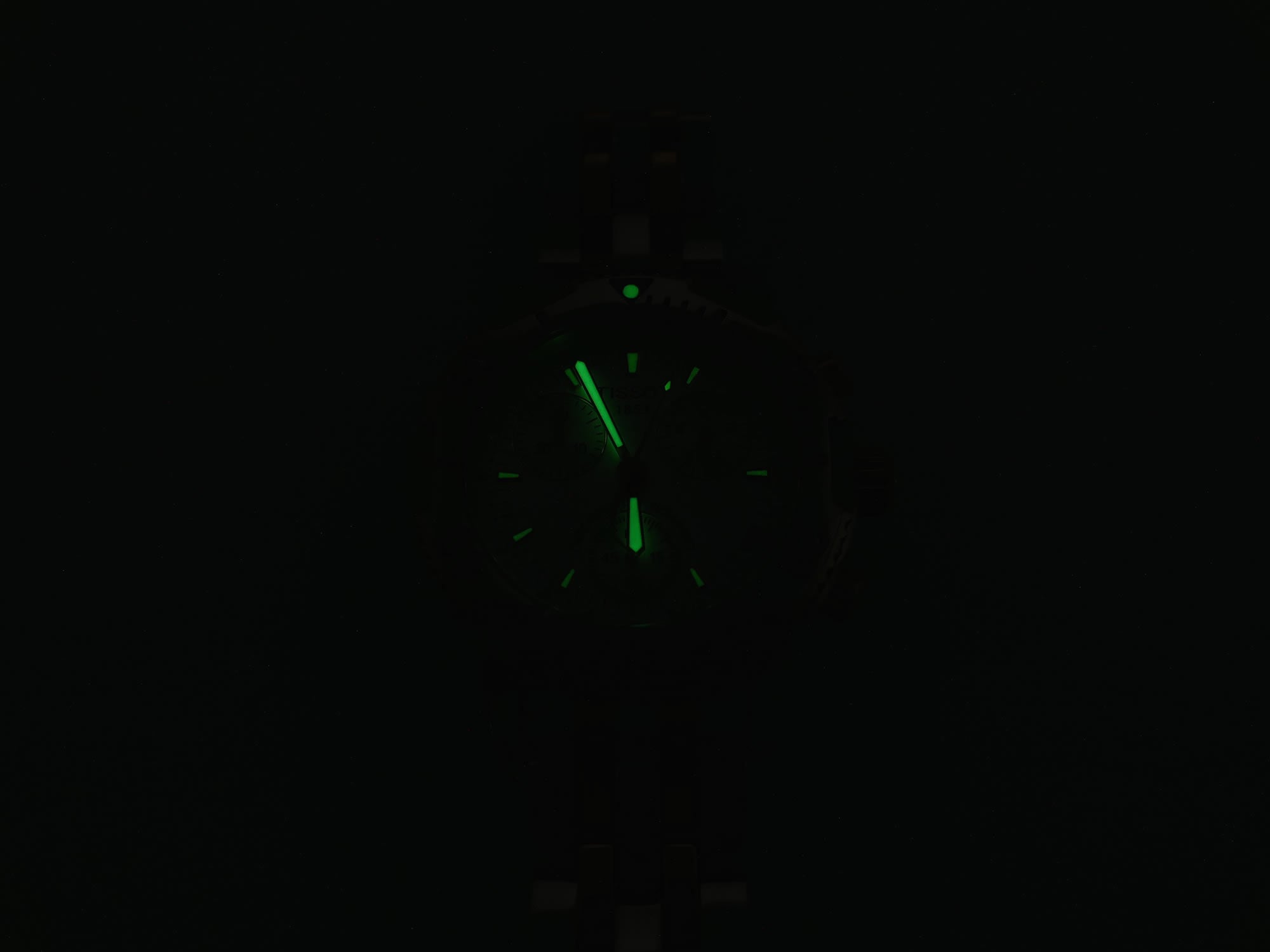 Tissot T-Sport PRS200 night time luminosity