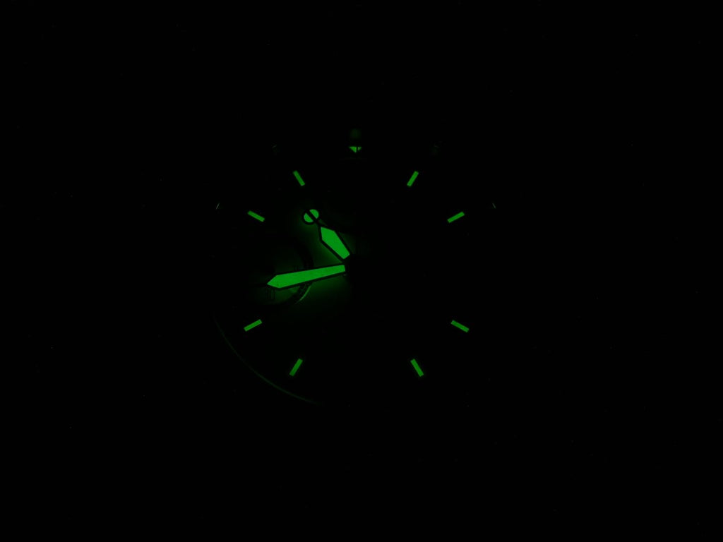 Baume et Mercier Richemont White Chronograph night time luminosity
