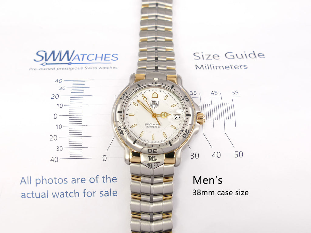 TAG Heuer 6000 WH1151 men's 38mm case size