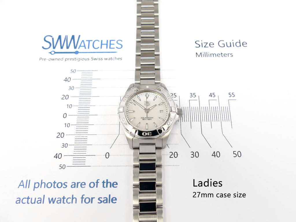 TAG Heuer Aquaracer WAY1412 Ladies 27mm case size