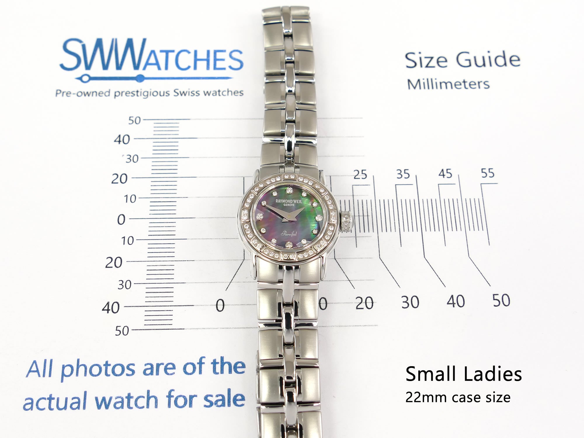 Raymond Weil Parsifal 9641 small ladies 22mm case size