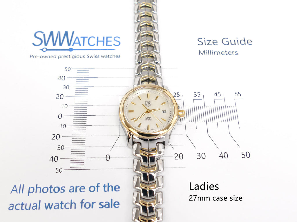 TAG Heuer Link Lady WJF1352 case size 27mm