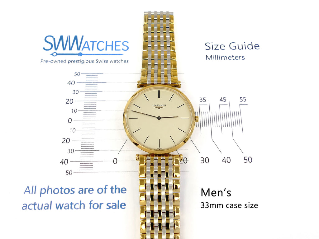 Longines La Grande Classique L4.709.2 Men's 33mm case size