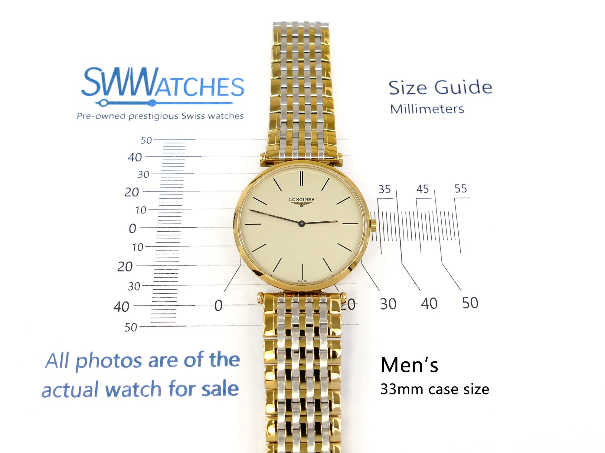 Longines La Grande Classique L4.709.2 Men's 33mm case size