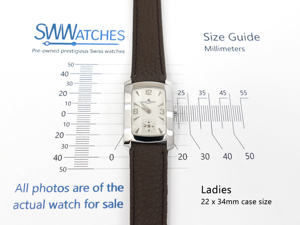 Baume & Mercier Hampton Milleis 65309 ladies 22 x 34m case size
