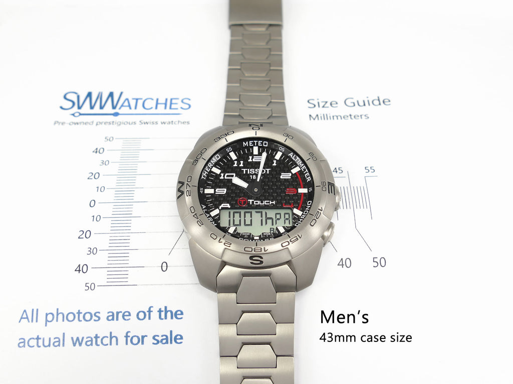 Tissot T-Touch Expert T013420A men's 43mm case size