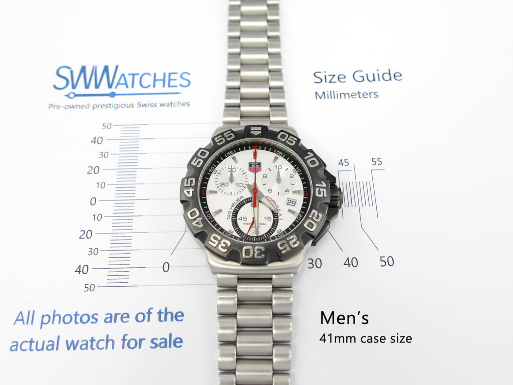 TAG Heuer Formula 1 CAH1111 Men's 41mm case size