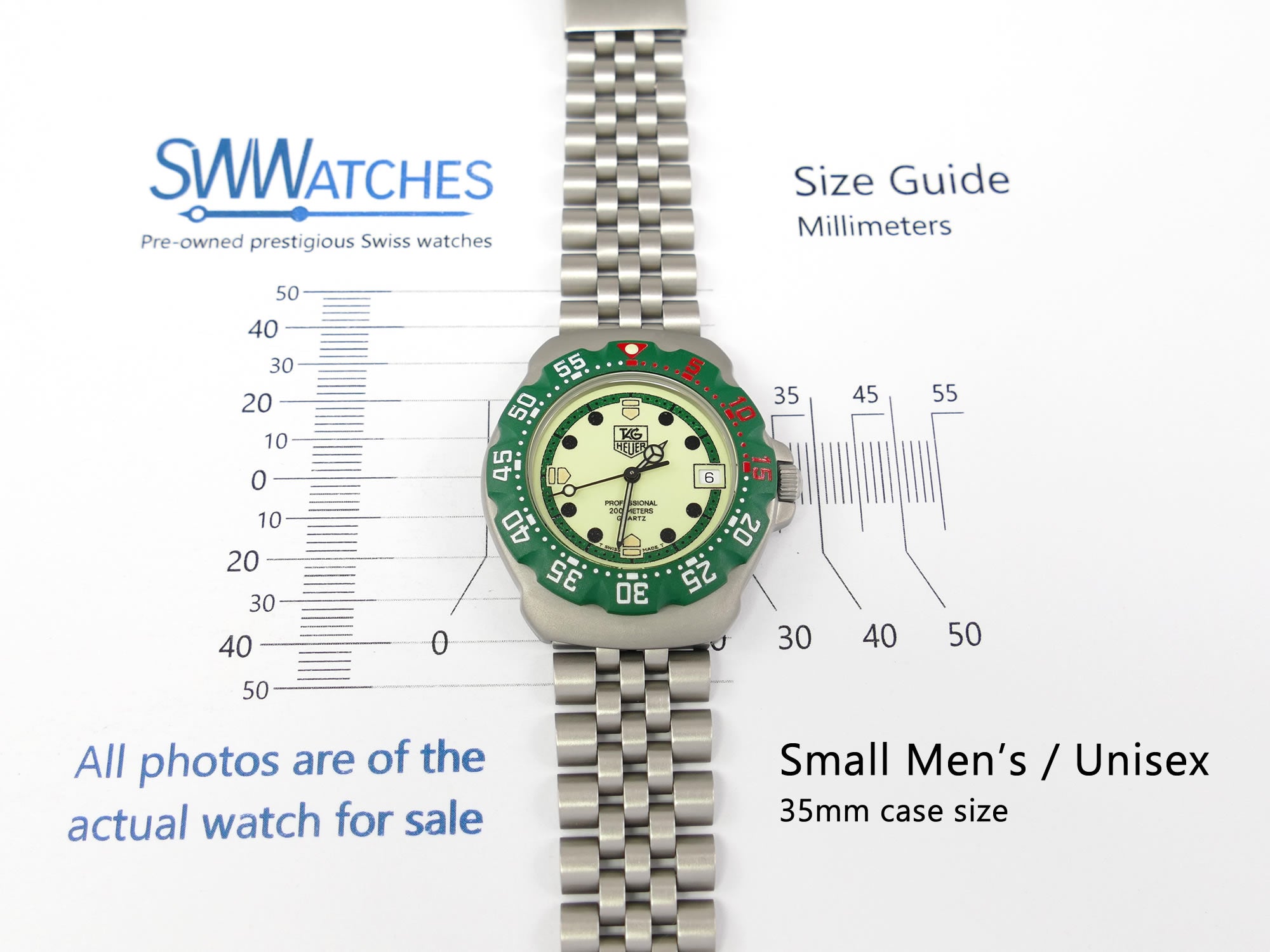 TAG Heuer Formula 1 Mid size WA1212 Unisex 35mm case size