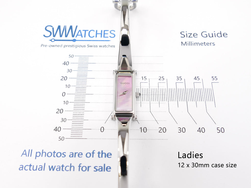 Gucci 1500L ladies 12 x 30mm case size