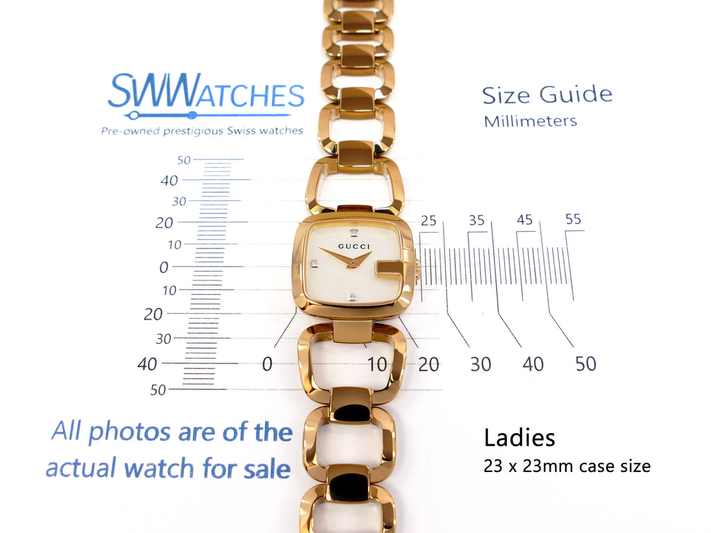 Gucci G 125.5 ladies 23 x 23mm case size