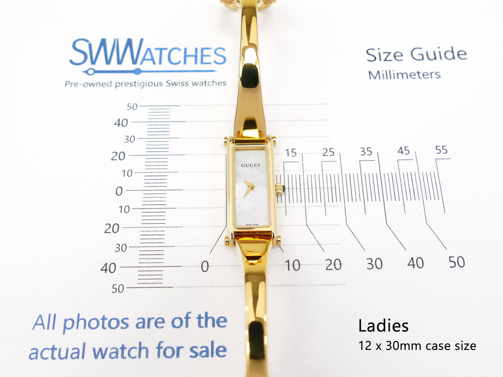 Gucci 1500L ladies 12 x 30mm case size