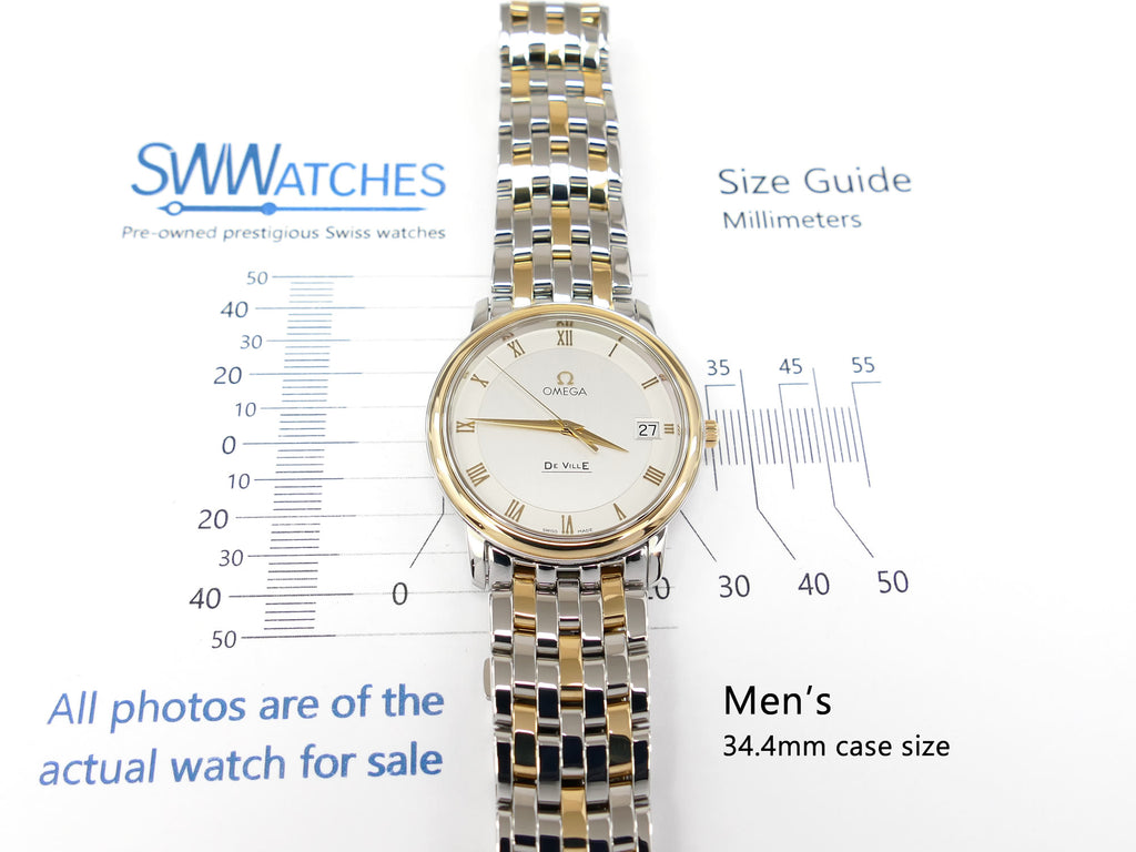 Omega De Ville Prestige 4310.32.00 Men's 34.4mm case size