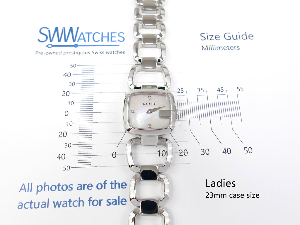Gucci G 125.5 ladies 23mm case size