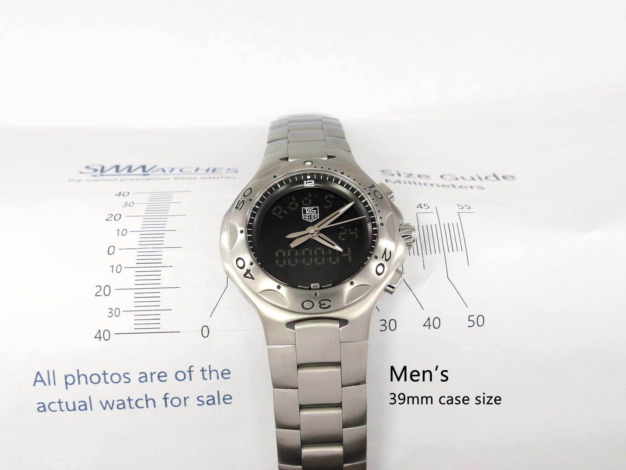 TAG Heuer Kirium F1 CL111A Men's 39mm case size