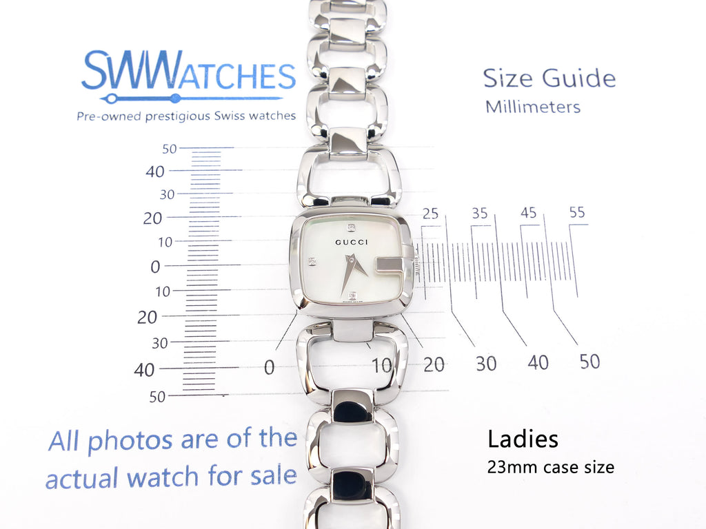 Gucci G 125.5 ladies 23mm case size