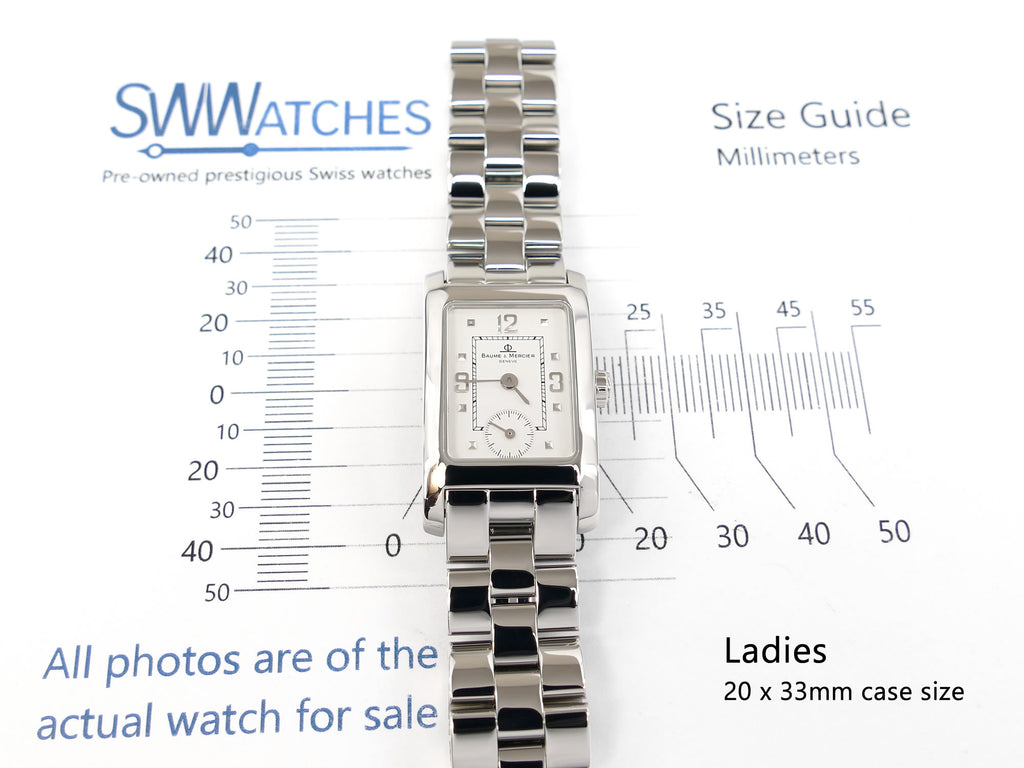Baume & Mercier Hampton MV045139 ladies 20 x 33m case size