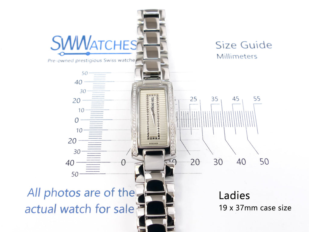 Raymond Weil Shine 1500 ladies 19 x 37mm case size
