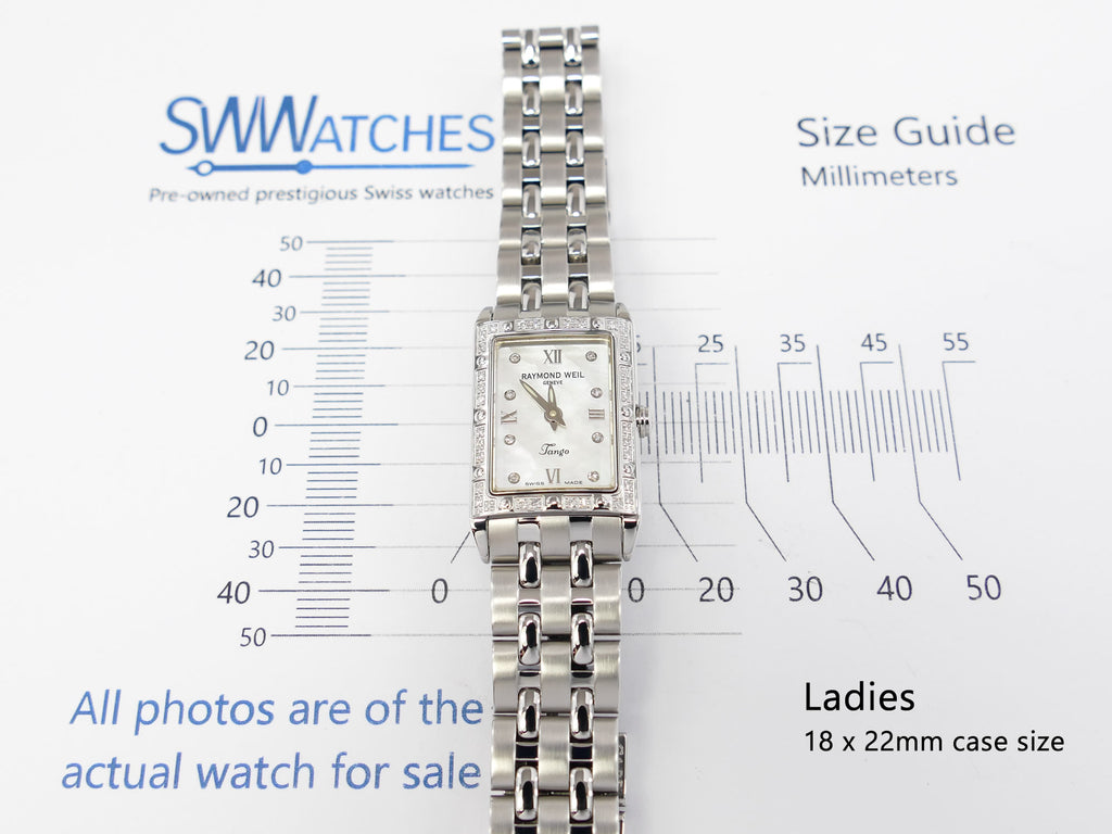 Raymond Weil Tango 5971 ladies 18 x 22mm case size