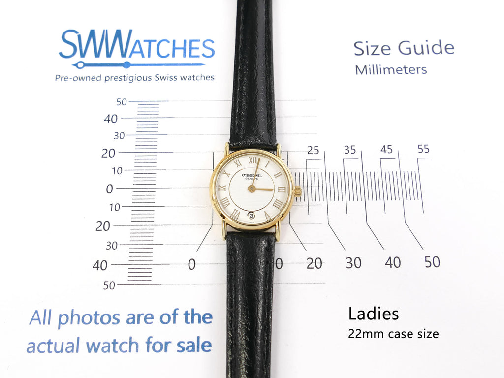 Raymond Weil Traditional 9923 Ladies 22mm case size