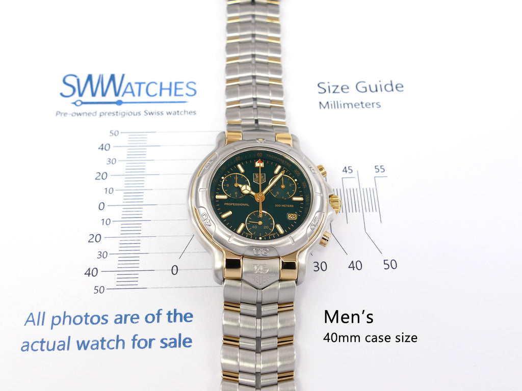 TAG Heuer 6000 Chronograph CH1151-0 Men's 40mm case size