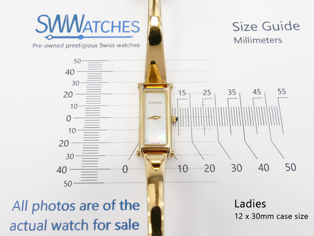 Gucci 1500L ladies 12 x 30mm case size