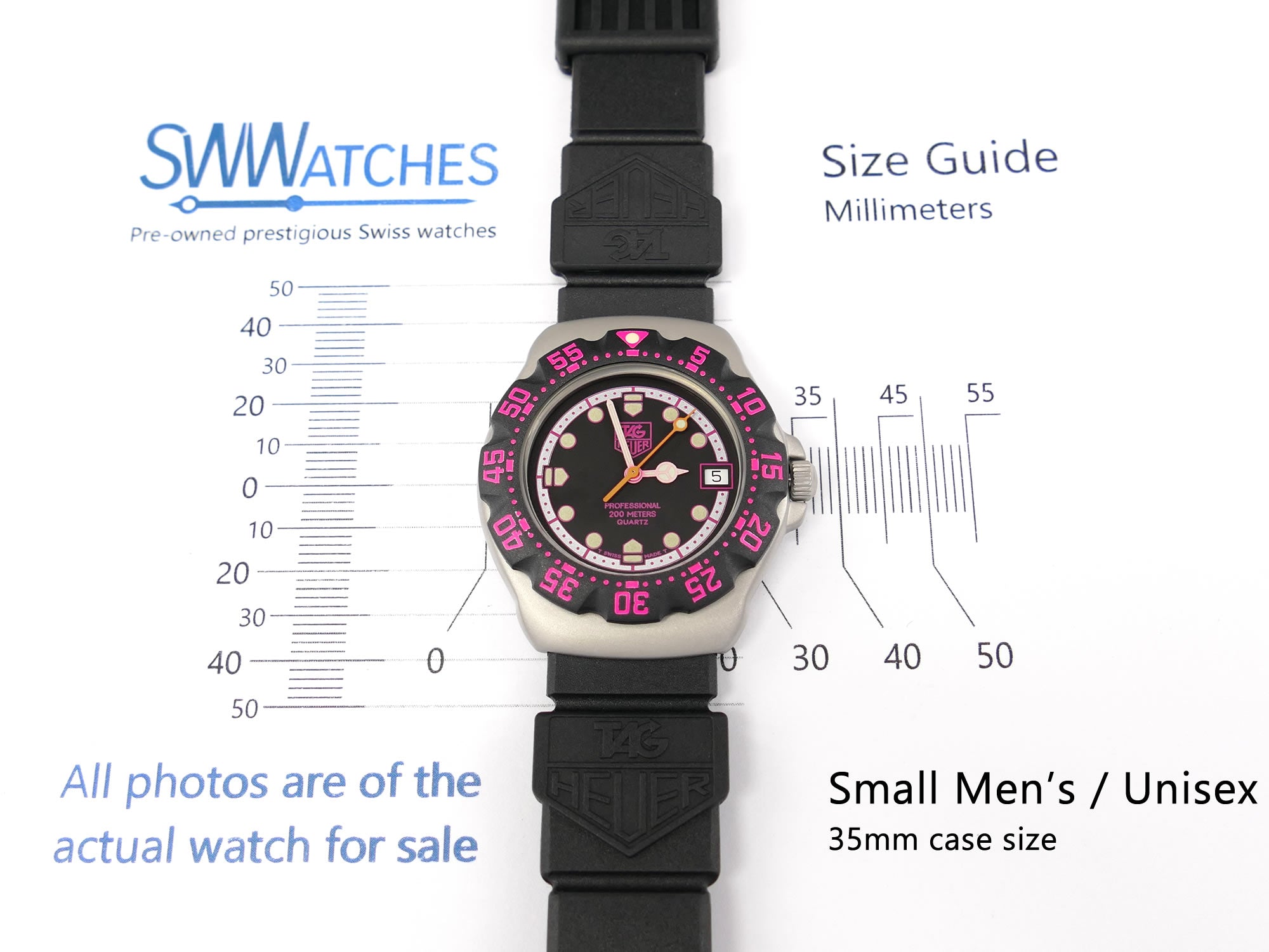 TAG Heuer Formula 1 Mid size WA1217 Unisex 35mm case size