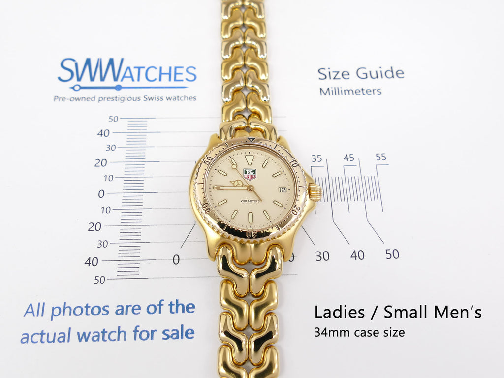 TAG Heuer SEL S94.713M/E Mid Size Ladies or Small Men's 34mm case size