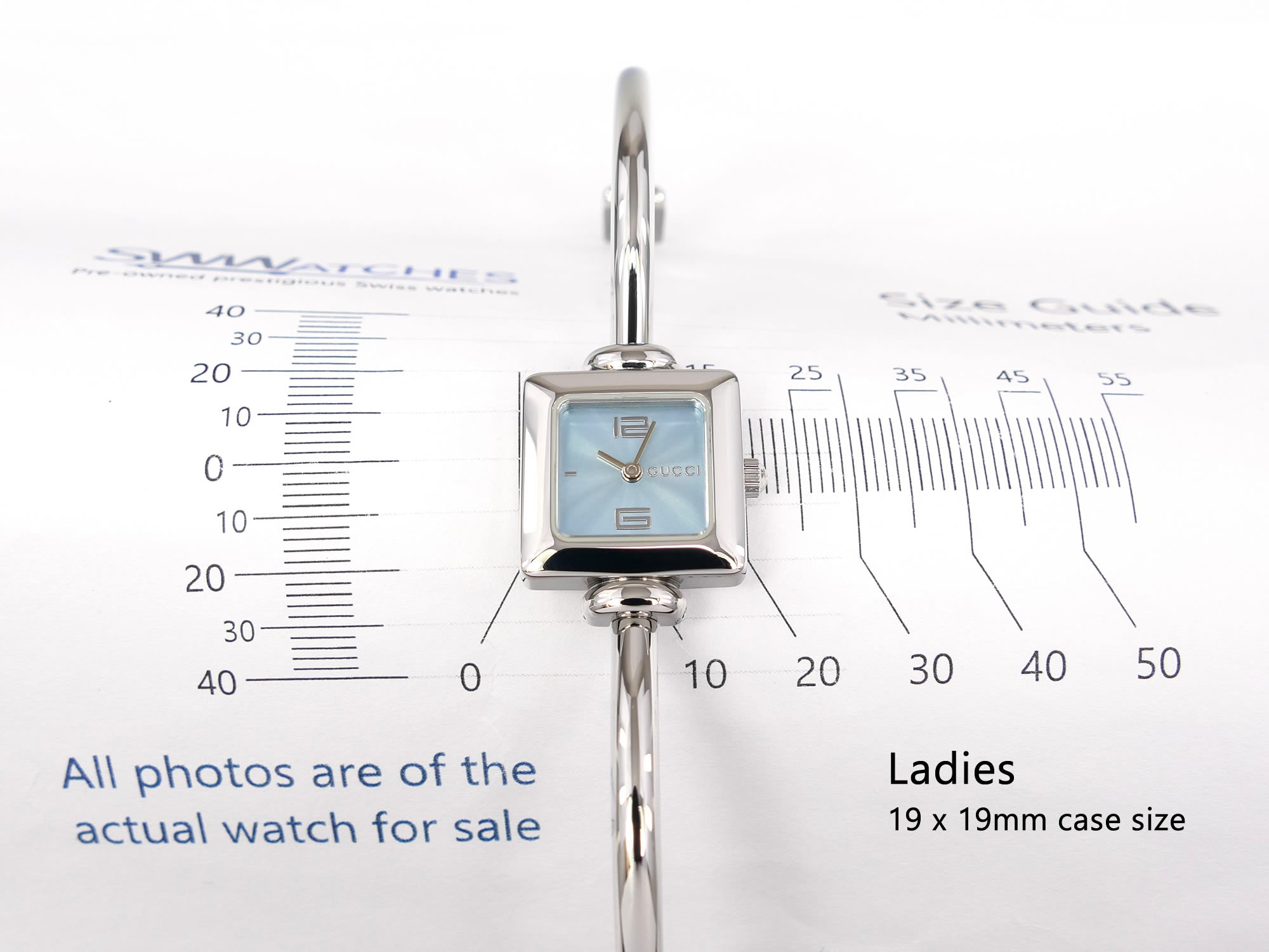 Gucci 1900L Ladies 19 x 19mm case size