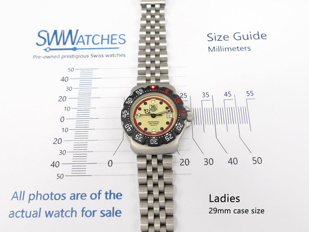 TAG Heuer Formula 1 Ladies WA1411 29mm case size
