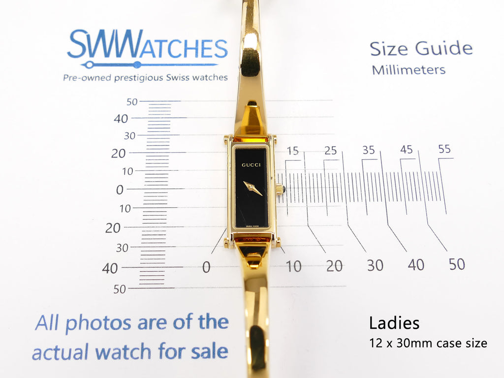 Gucci 1500L ladies 12 x 30mm case size