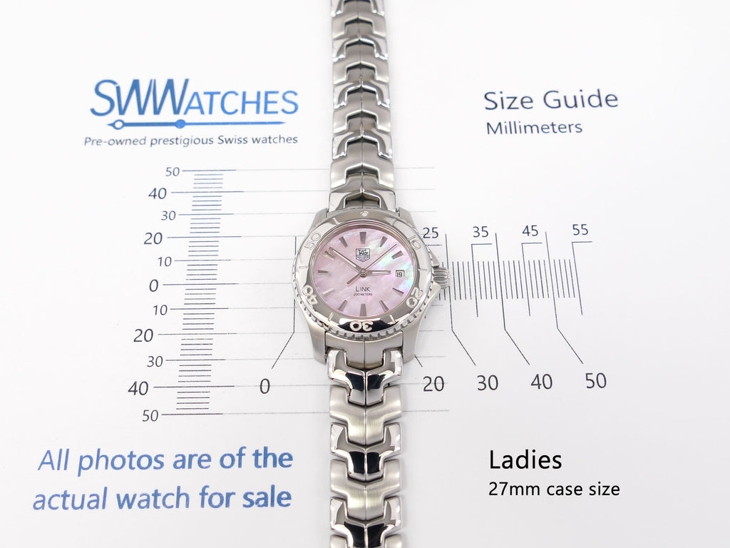 TAG Heuer Link WJ1315-1 Ladies 27mm case size