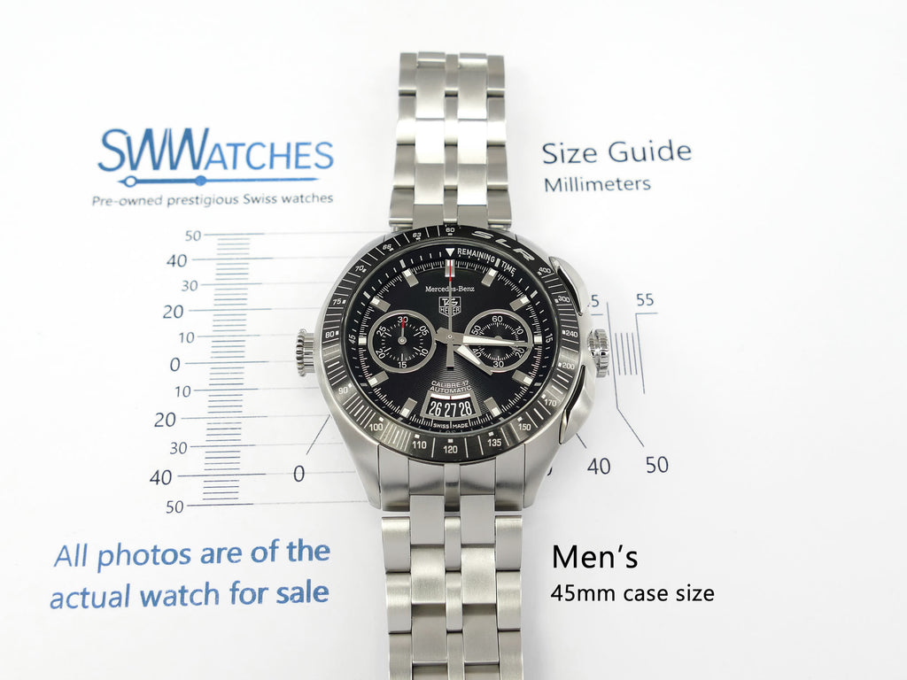 TAG Heuer Mercedes-Benz SLR CAG2111 men's 45mm case size