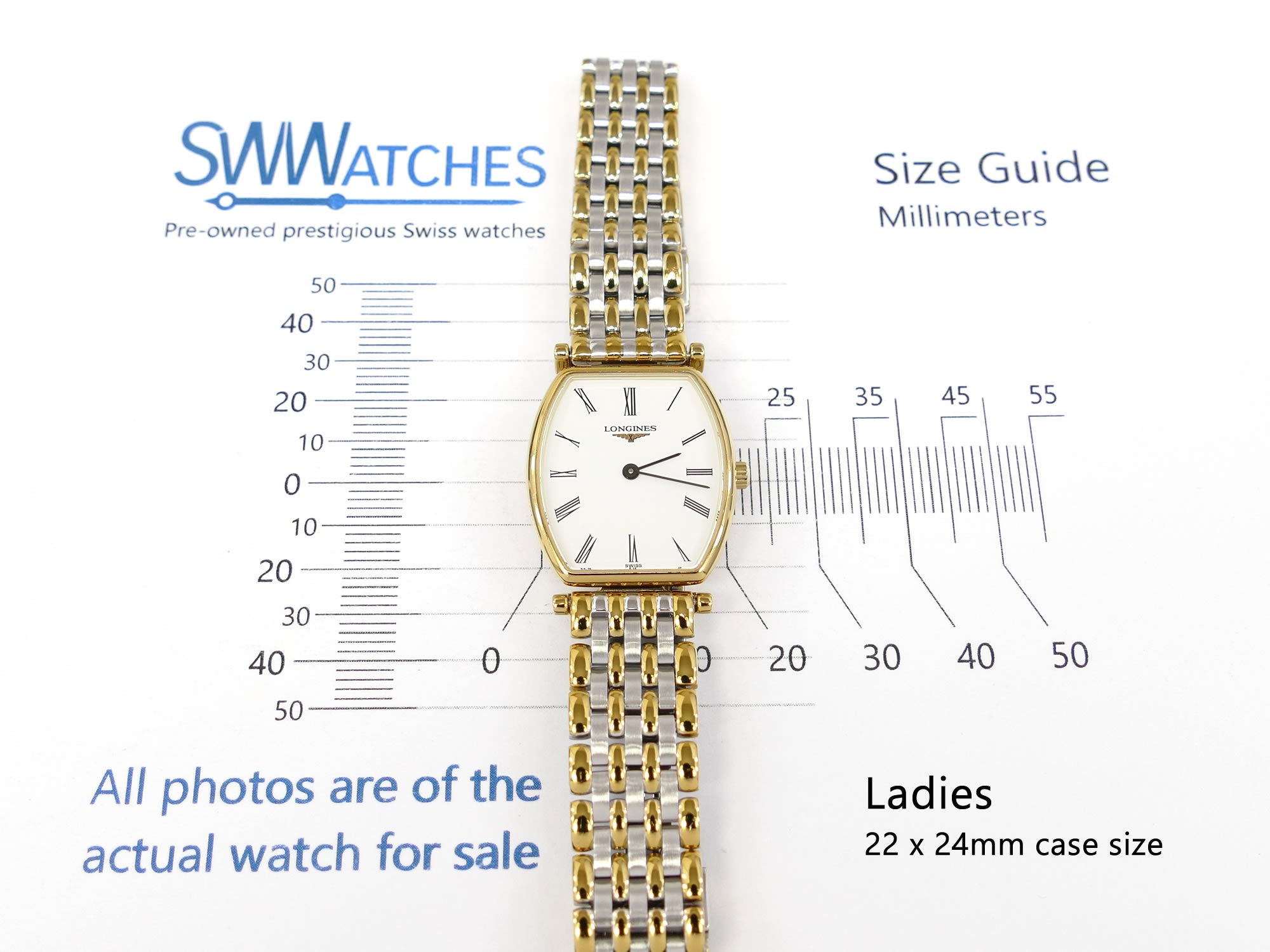 Longines La Grande Classique L4.205.2 ladies 22 x 24mm case size