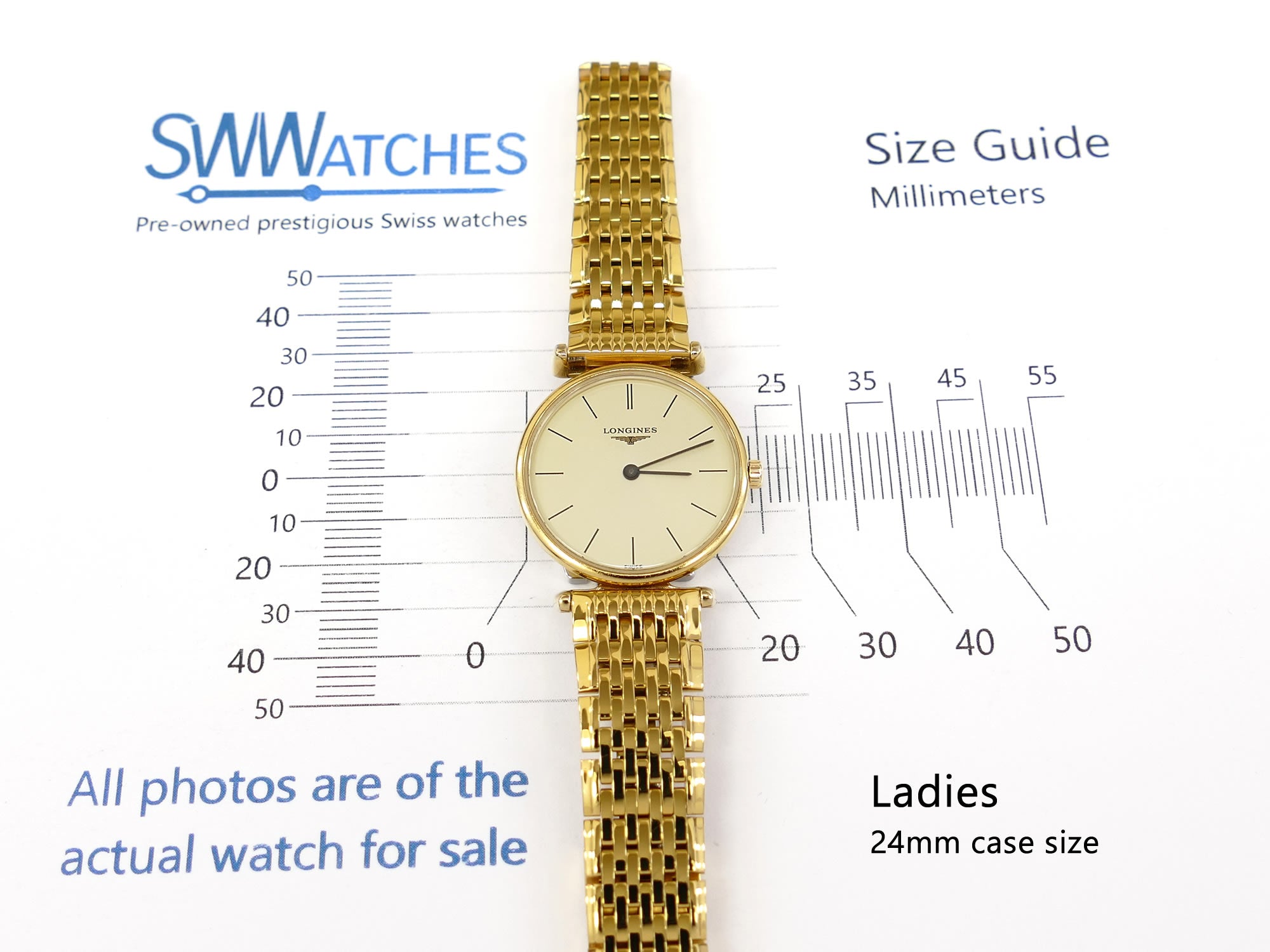 Longines La Grande Classique L4.135.2 Ladies 24mm case size