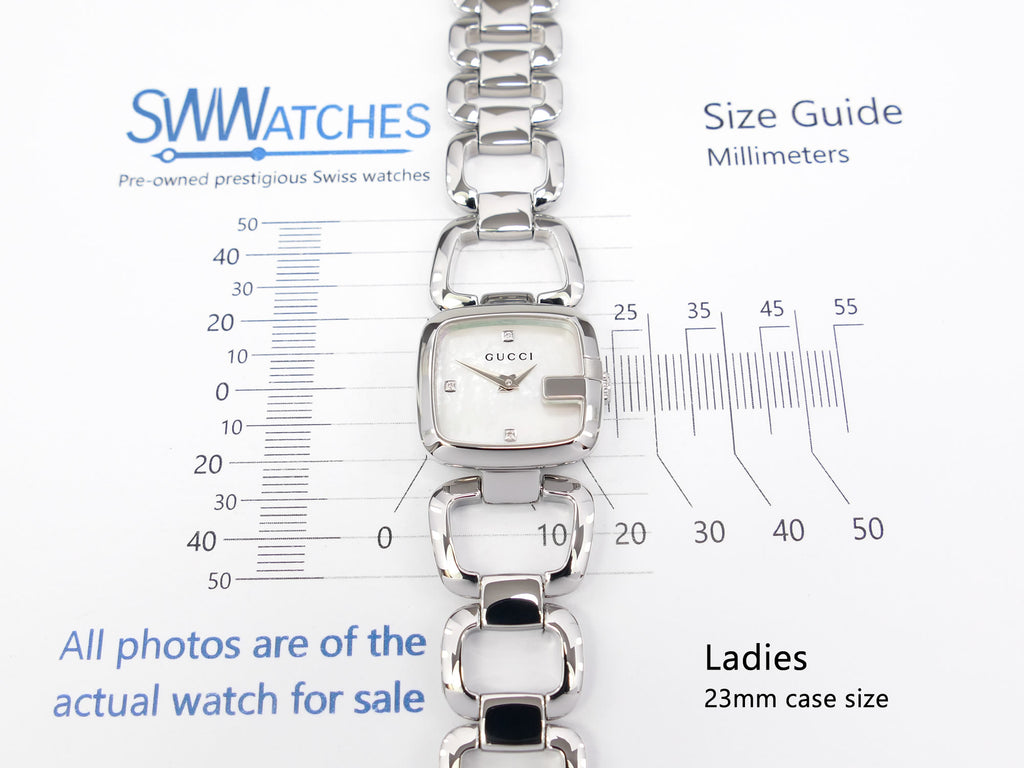 Gucci G 125.5 ladies 23mm case size
