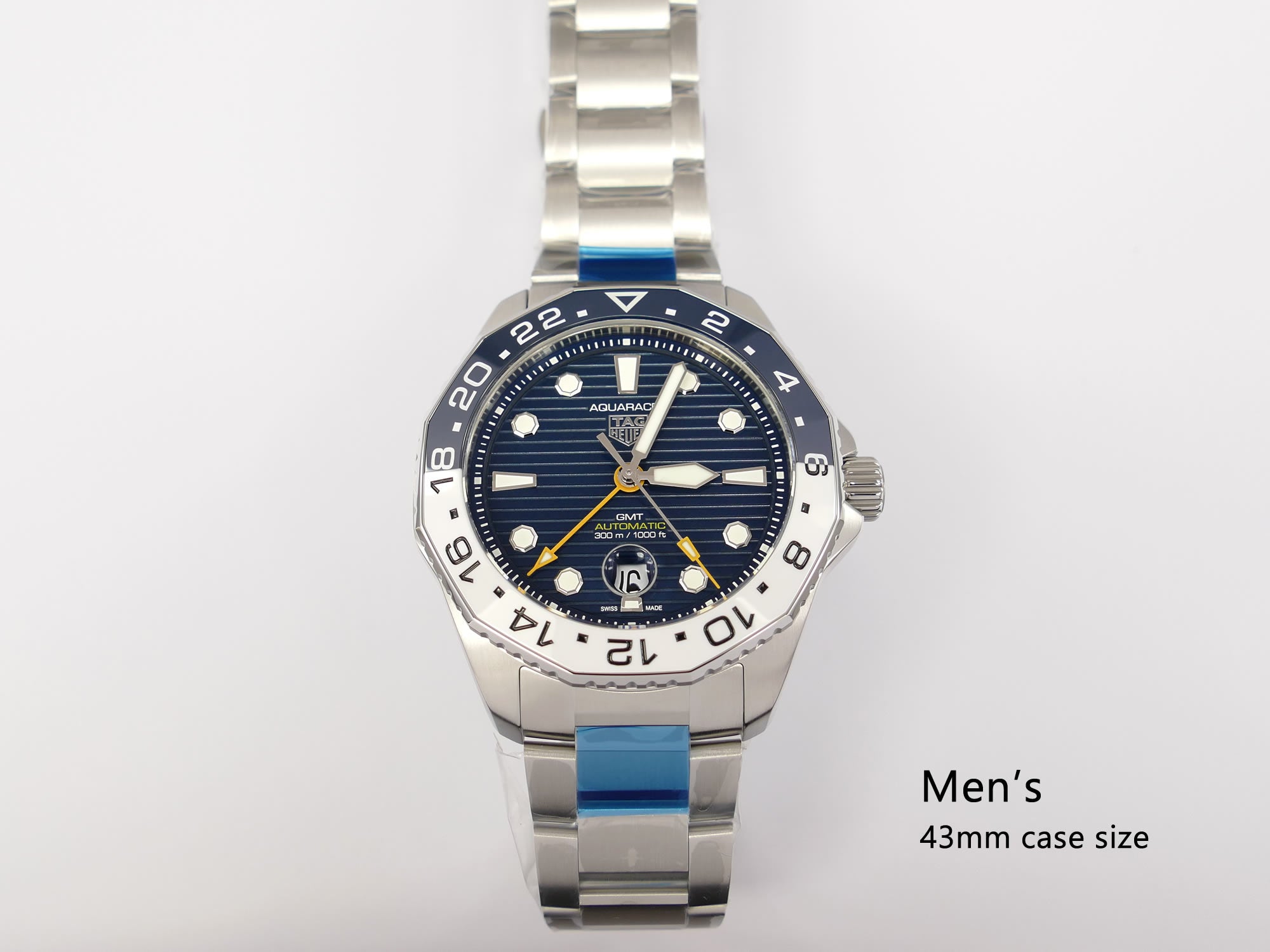TAG Heuer Aquaracer GMT WBP2010 Men's 43mm case size