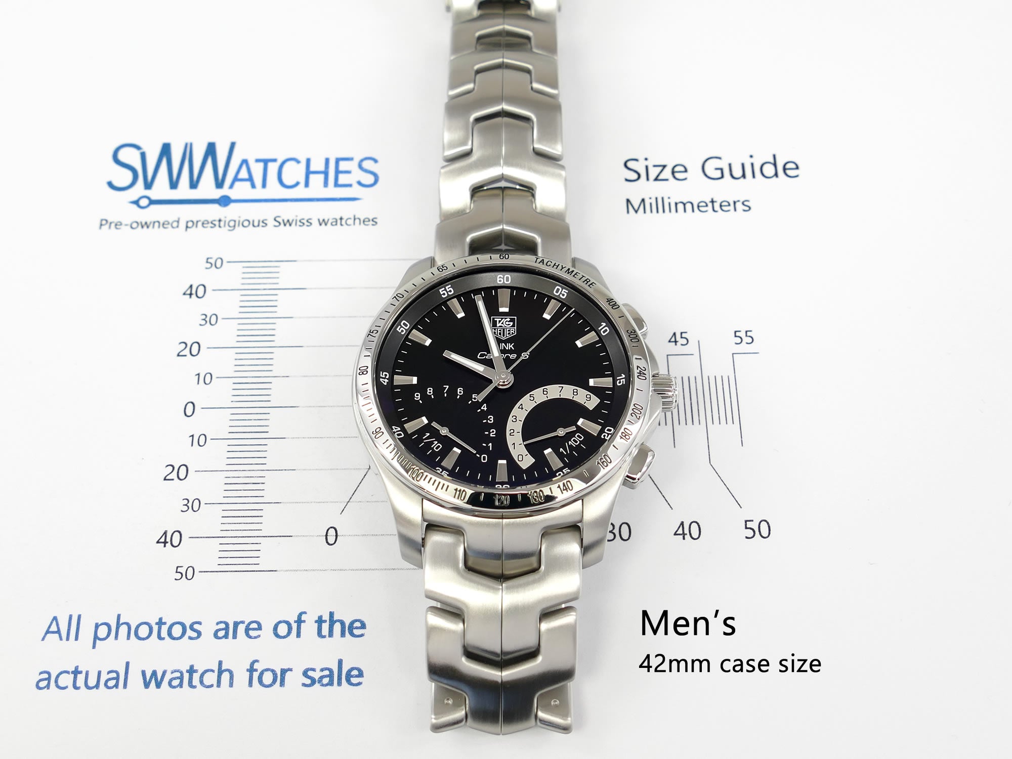 TAG Heuer Link Calibre S CJF7110-0 Men's 42mm case size